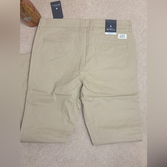 Men’s Slim Fit Chino Pants – Beige / Khaki / Sand – Brand New with Tags - Picture 5 of 7
